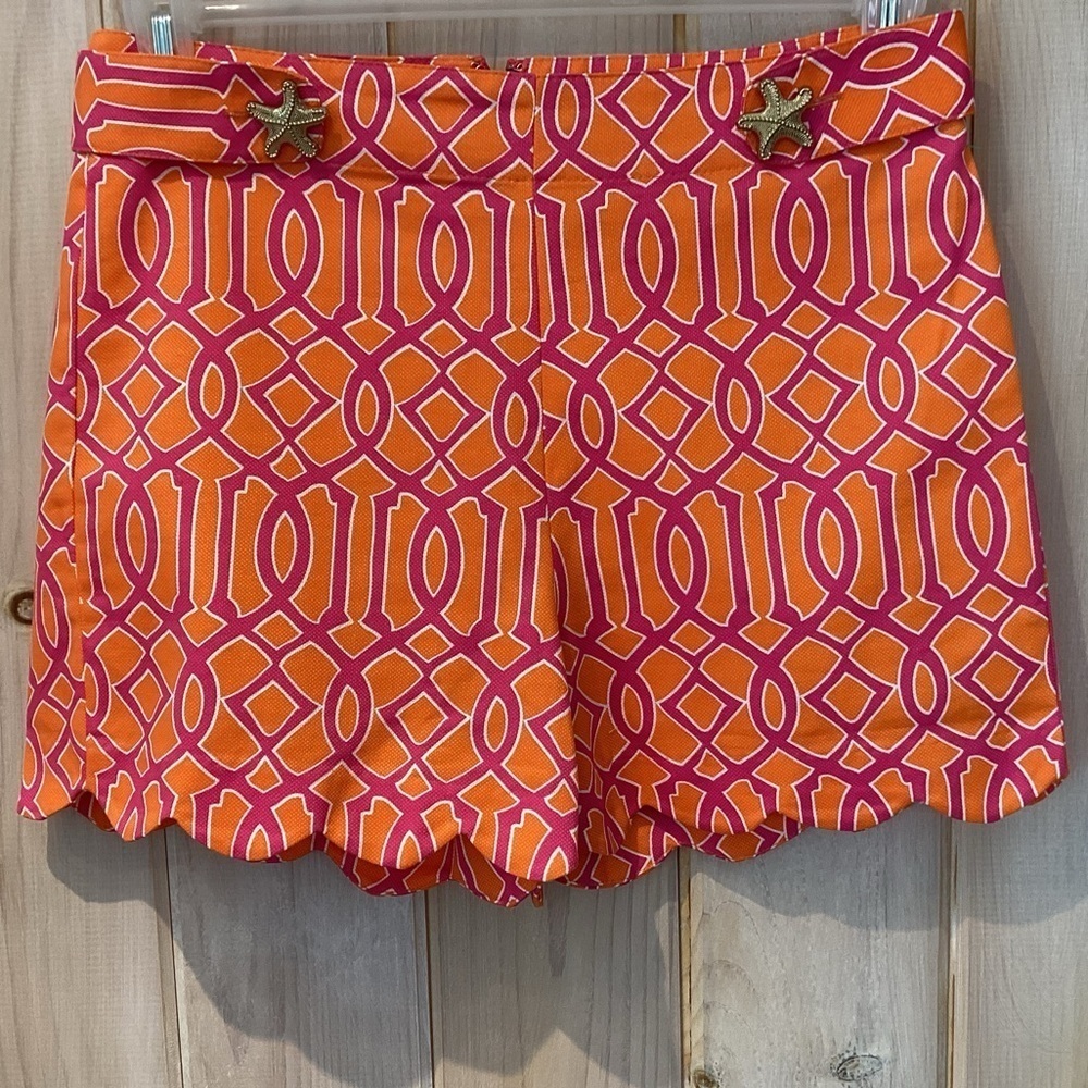 Mud Pie Charlotte scalloped Shorts